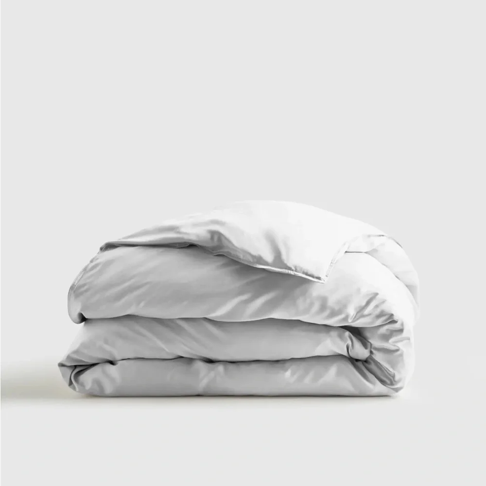 QUINCE Bamboo Duvet Cover King Light Gray